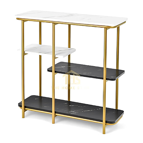 Luxury Nordic Dual Color Console Table