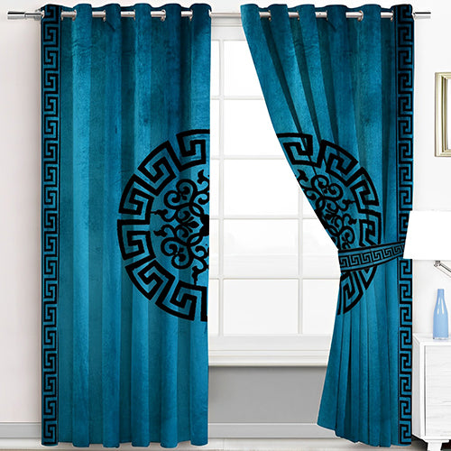 Luxury Splendid Velvet Embroidered Curtains - 12