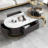 Luxury Oval Shape Center Table & Coffee Table