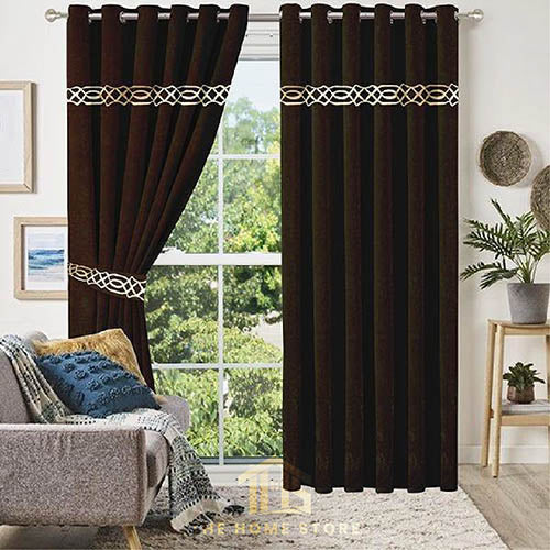 Luxurious Velvet Embroidered Curtains - 10