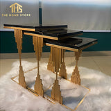 Modern Pillars Accent Table Set - 30