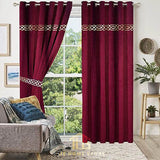 Luxurious Velvet Embroidered Curtains - 10