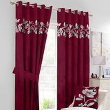 Luxury Floral Velvet Curtains - 05