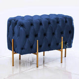 Luxury Two Seater Ottoman Wooden Stool - 04