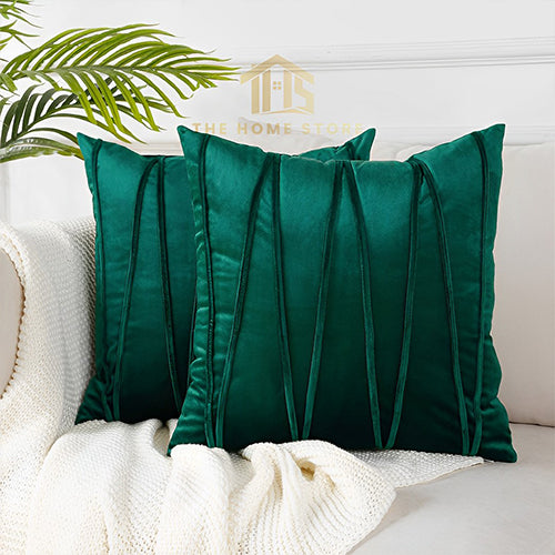 Modern Pleated Velvet Cushions - 08