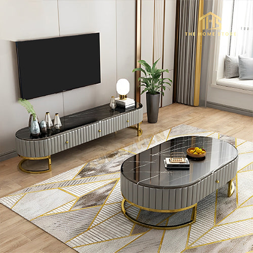 Luxury Styled Center Table & Tv Combination Set