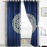 Luxury Splendid Velvet Embroidered Curtains - 09