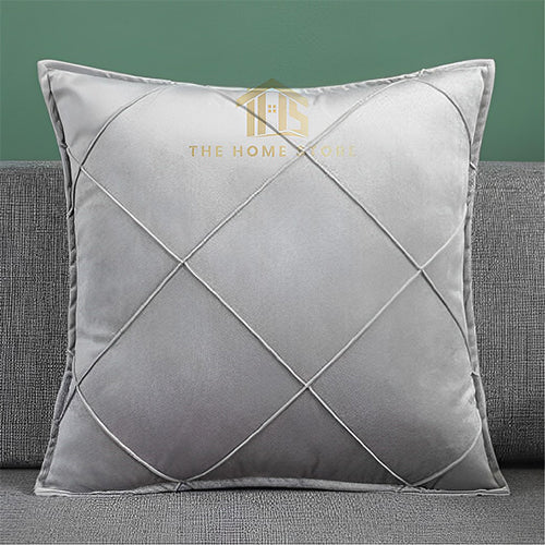 Modern Pleated Velvet Cushions - 12