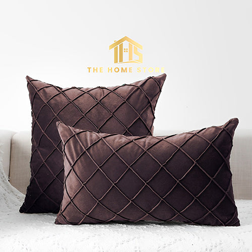 Modern Pleated Velvet Cushions - 06
