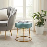 Luxury Bonview Round Stool With Steel Stand - 08