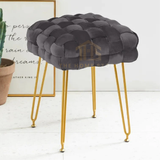 Luxury Charnese Stool With Steel Stand - 12
